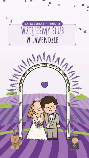 Okładka rolki 17: ślub w lawendzie